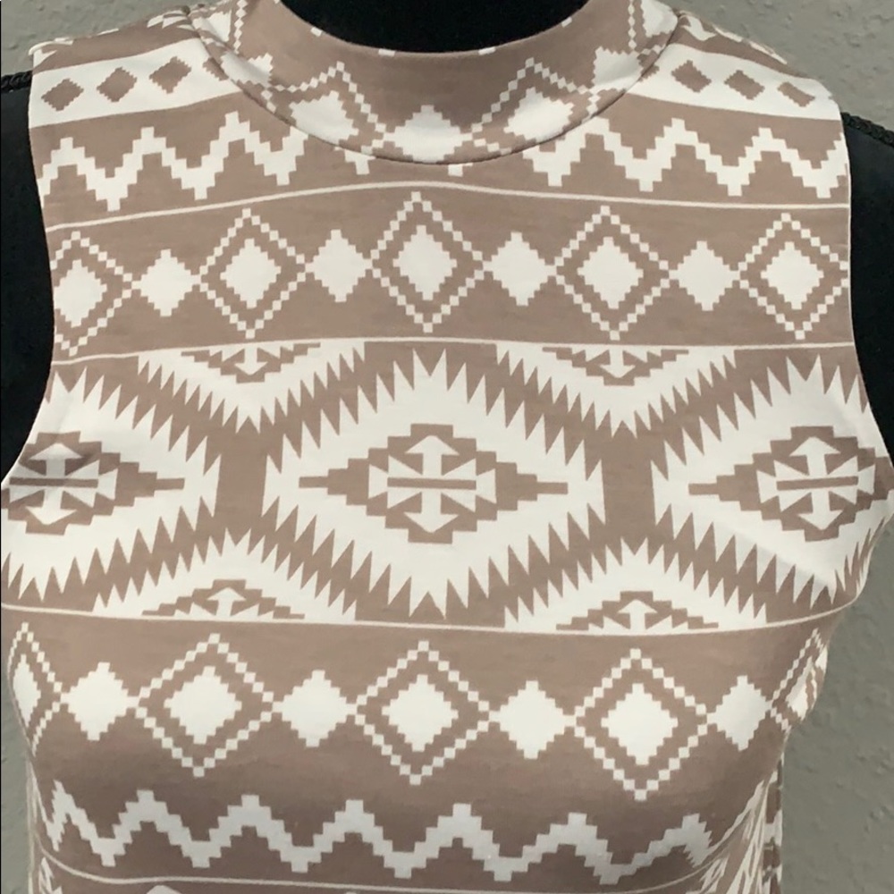 Sleeveless Aztec Dress